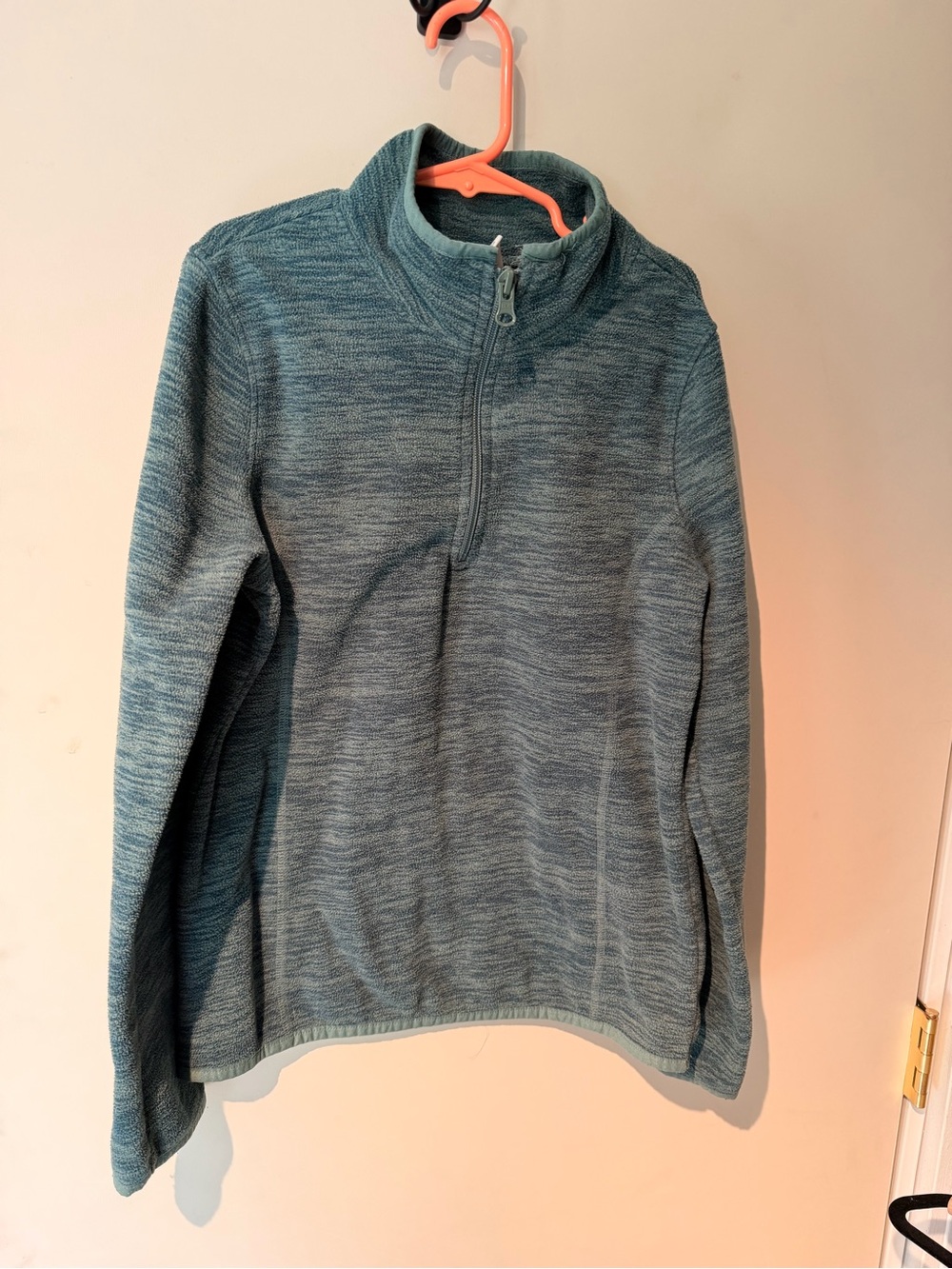 Old Navy Teal Heather Mock-Neck Pullover